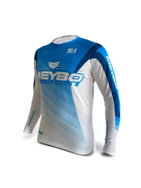 Meybo Race Jersey V6 SlimFit Cyan/Blue